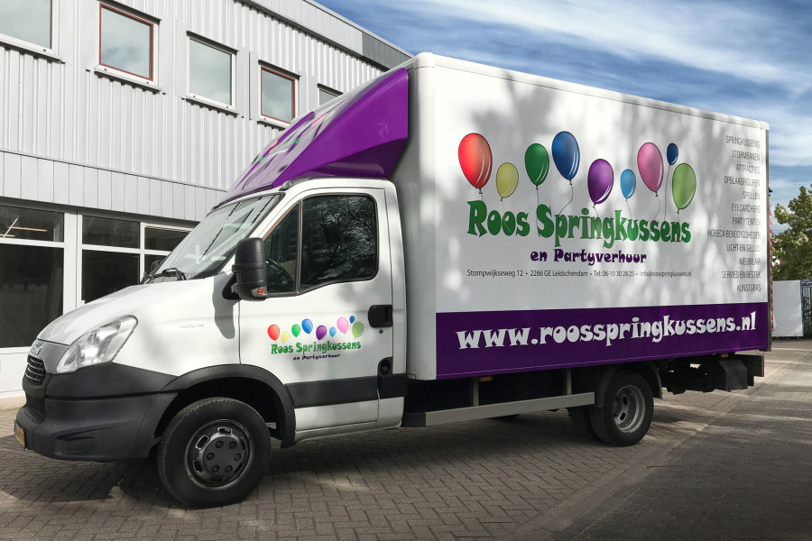 Roos Springkussens Vrachtwagen